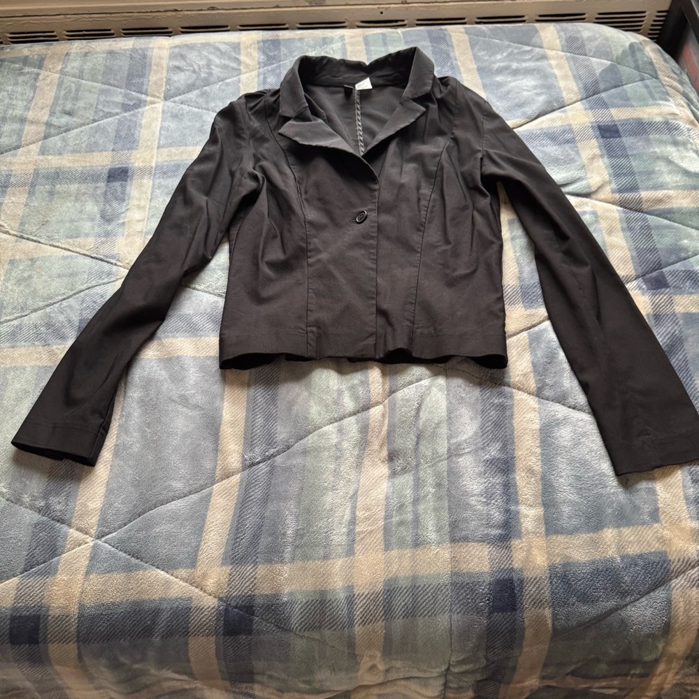 H&M Black Fitted Blazer